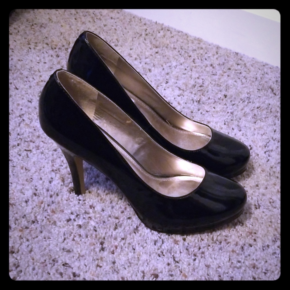 Patent leather heels